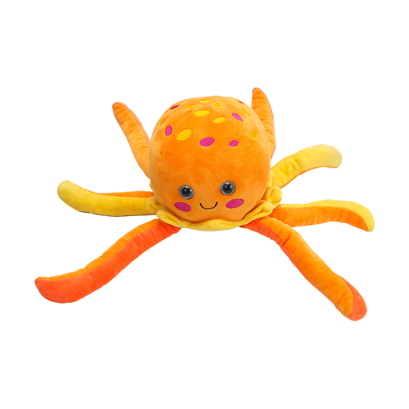 Yellow octopus plush toys ocean life plush toy