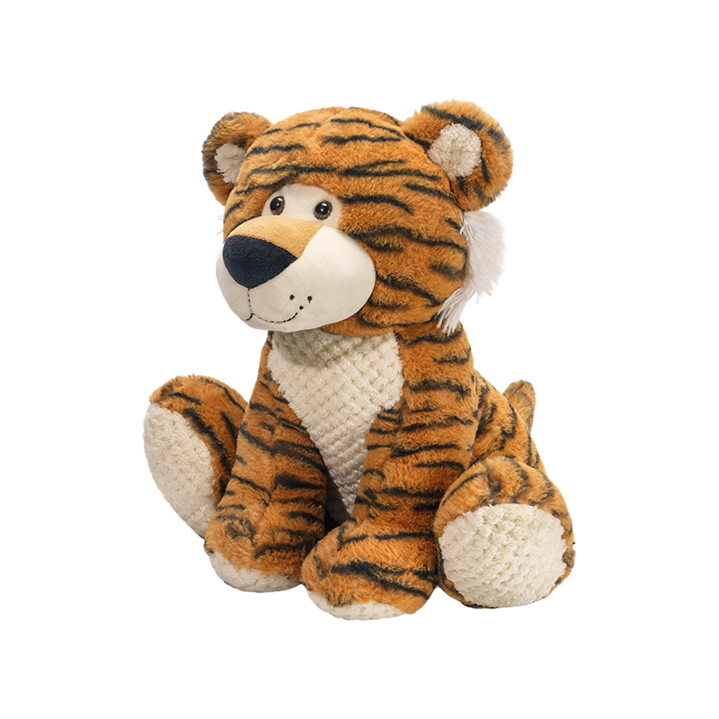 Sitting wildlife tiger plush toys