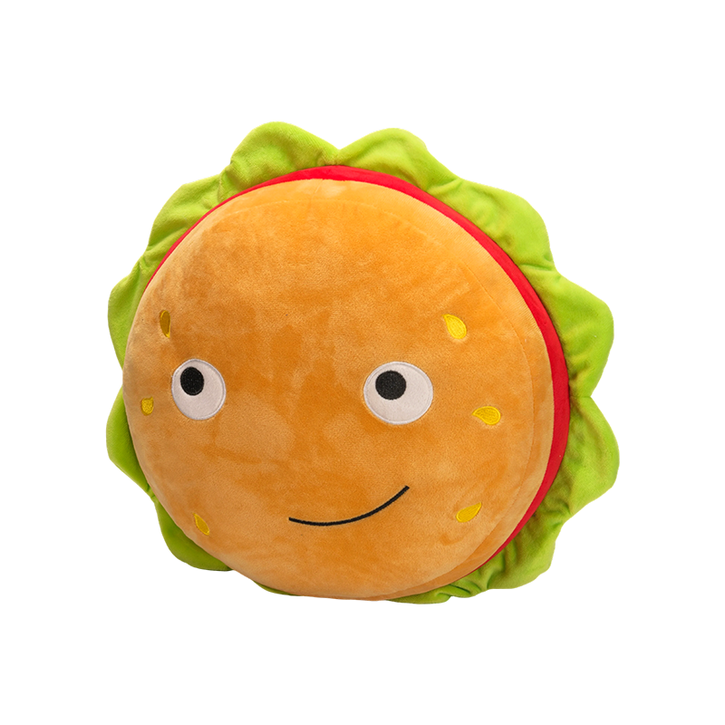 Creative hamburger plush pillow