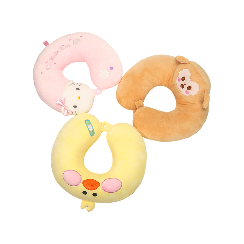 Animal plush u-shaped neck pillows