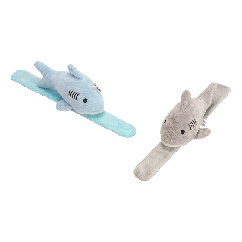 Plush animal slap bracelets