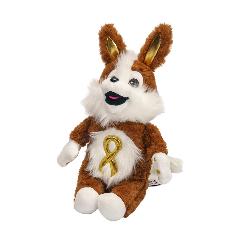 Sitting long-eared wild animals rabbits plush toys