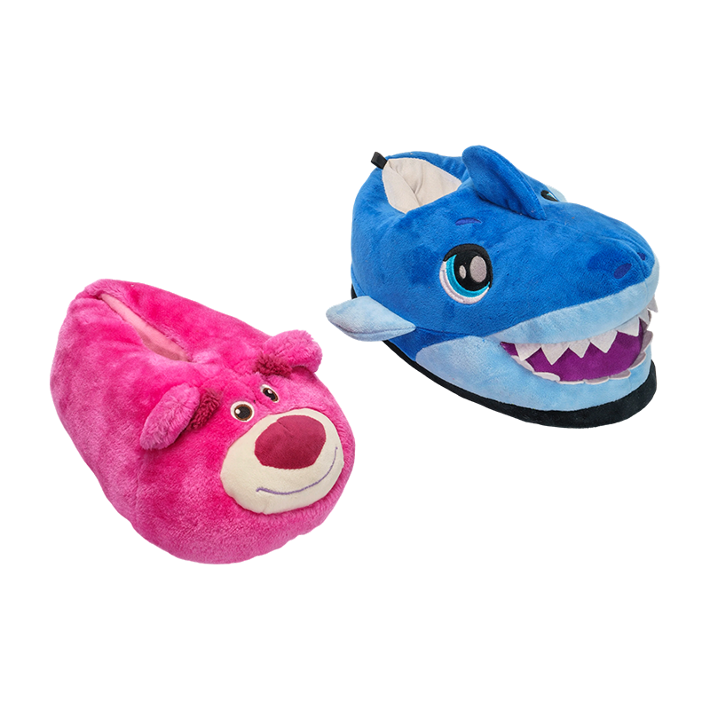 Plush shark & bear shoes