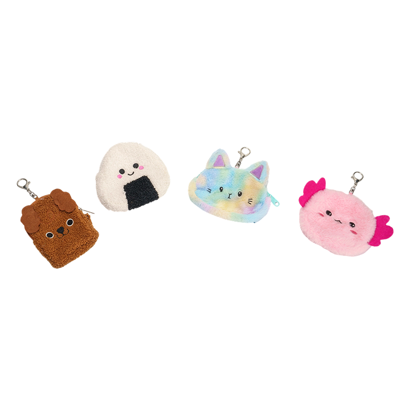 Treat & beastie fleecy coin purses
