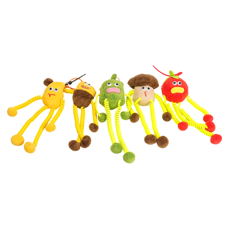 Long-limbed plush keychains