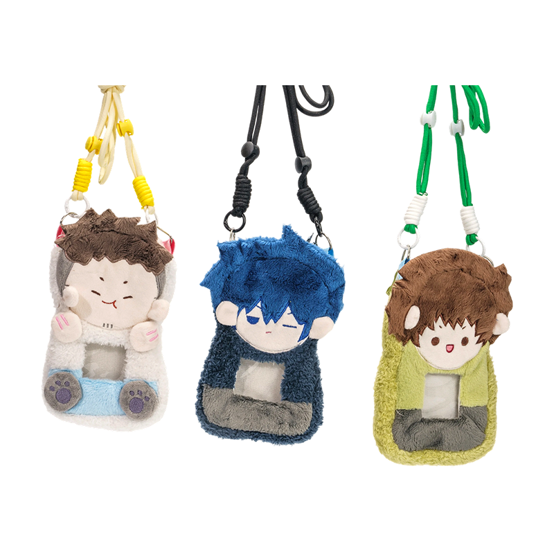 Iconic figure plush card holders