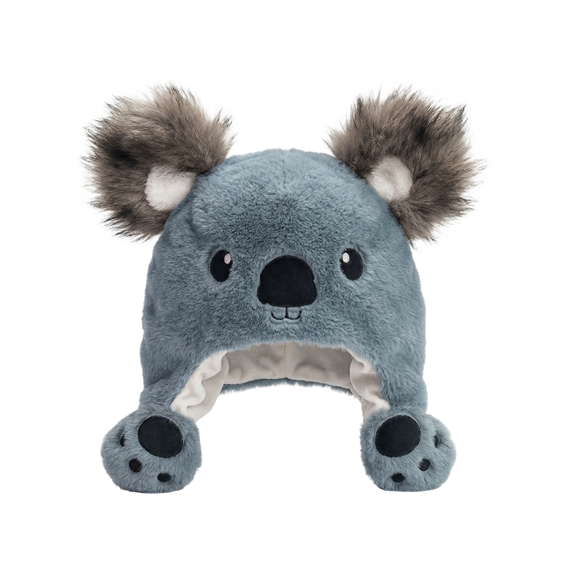 Koala-ear plush hat