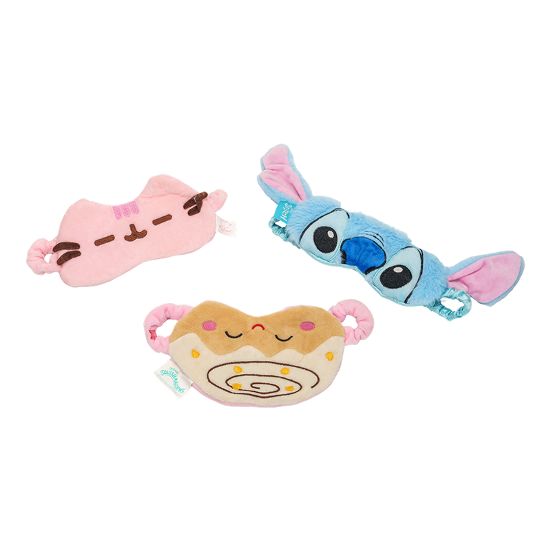 Character-themed plush eye masks