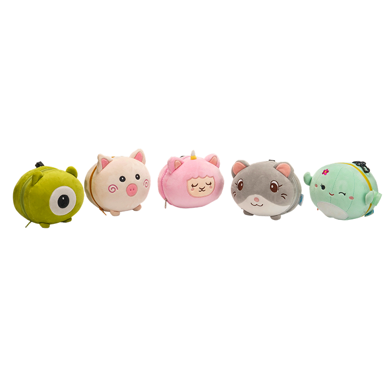 Tiny animal-head promo soft toys