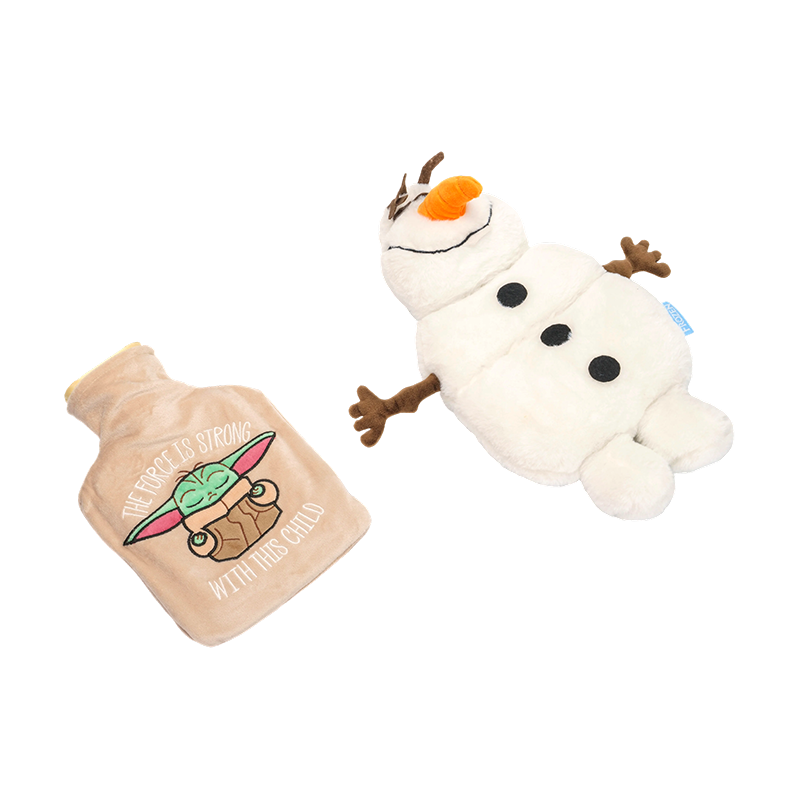 Snowman & gingerbread plush toys
